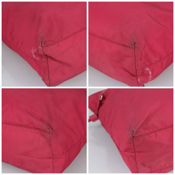 PRADA Tote Bag Nylon Pink Gold Auth - Picture 15 of 15